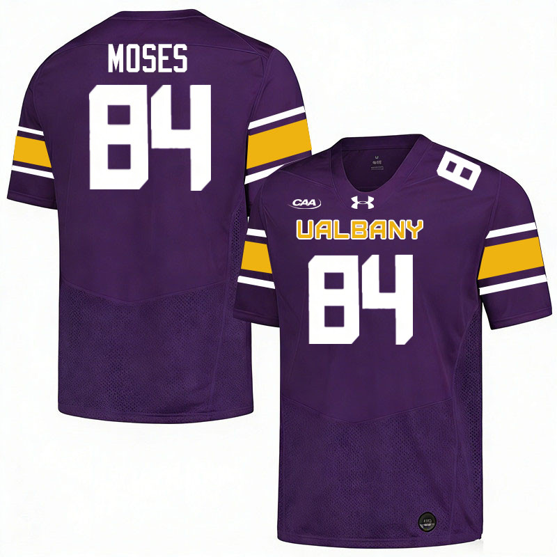 UAlbany Great Danes #84 Carter Moses College Football Jerseys,Uniforms-Purple